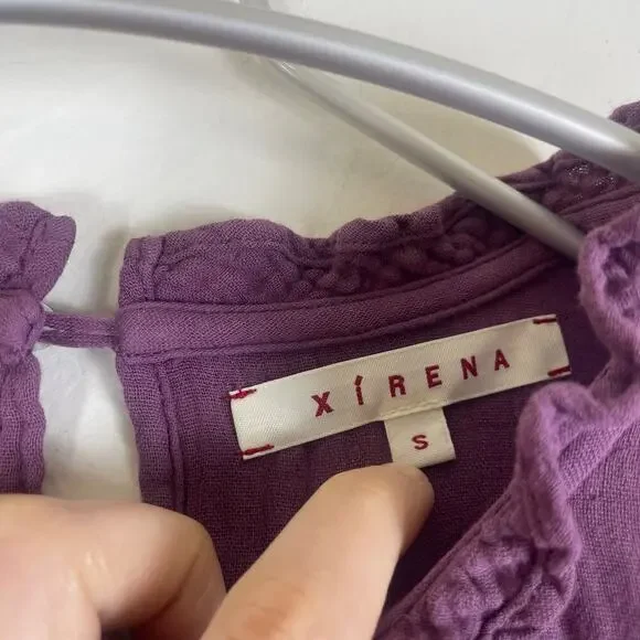 Xirena Luna Dress Size Small Cotton in Purple Mauve - Picture 5 of 9
